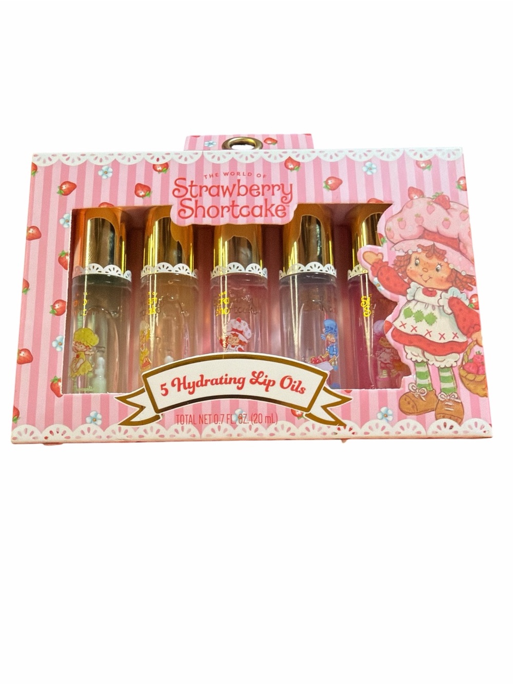 NIB Strawberry Shortcake 5-Pack Hydrating Lip Oils - Taste Beauty Berry Besties